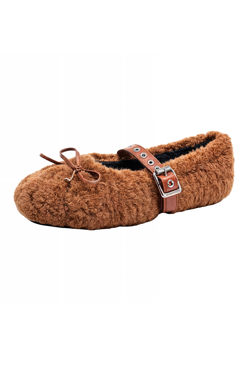 Bella Brown Slippers