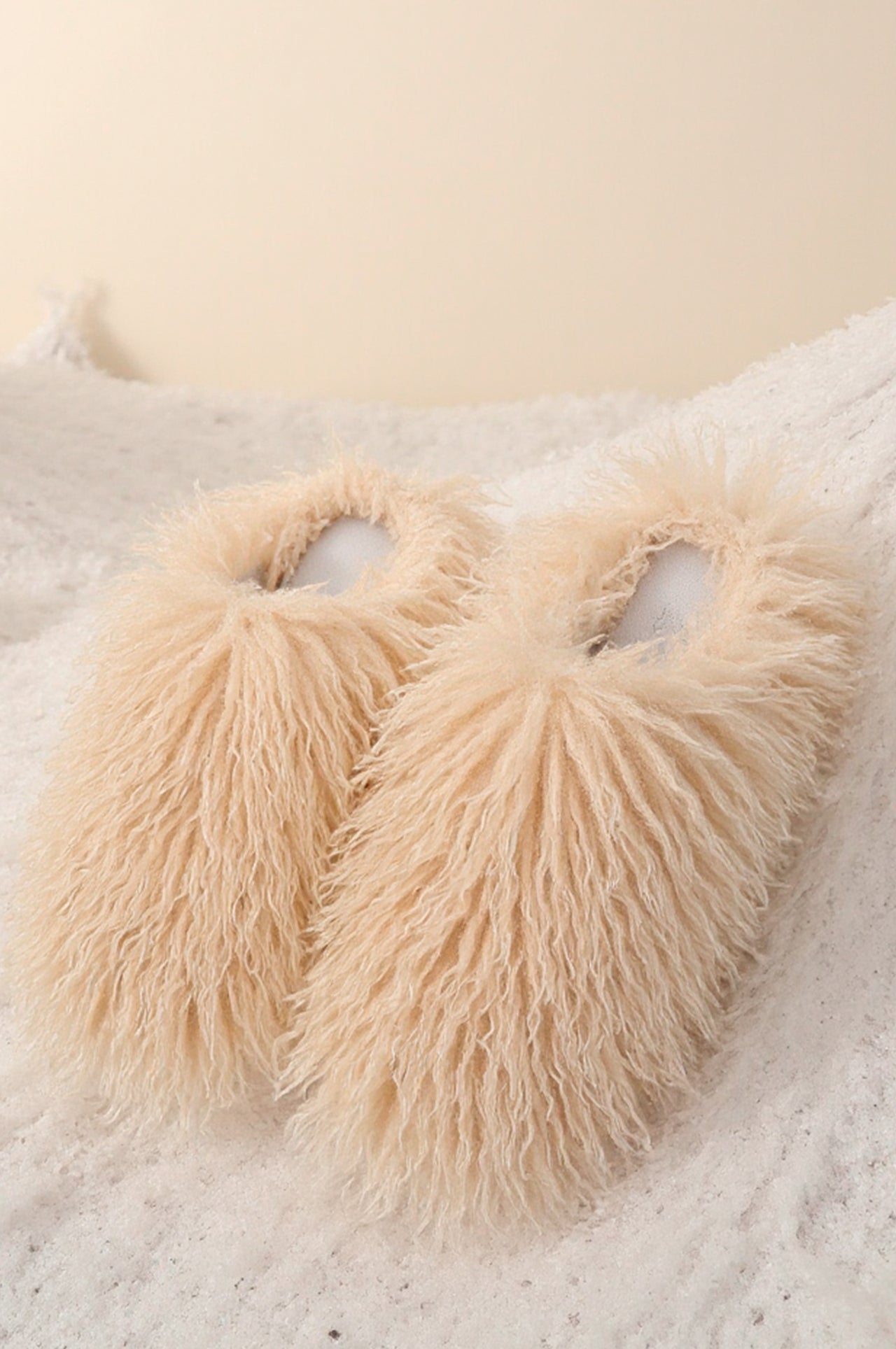 The Lux Comfy White Slippers