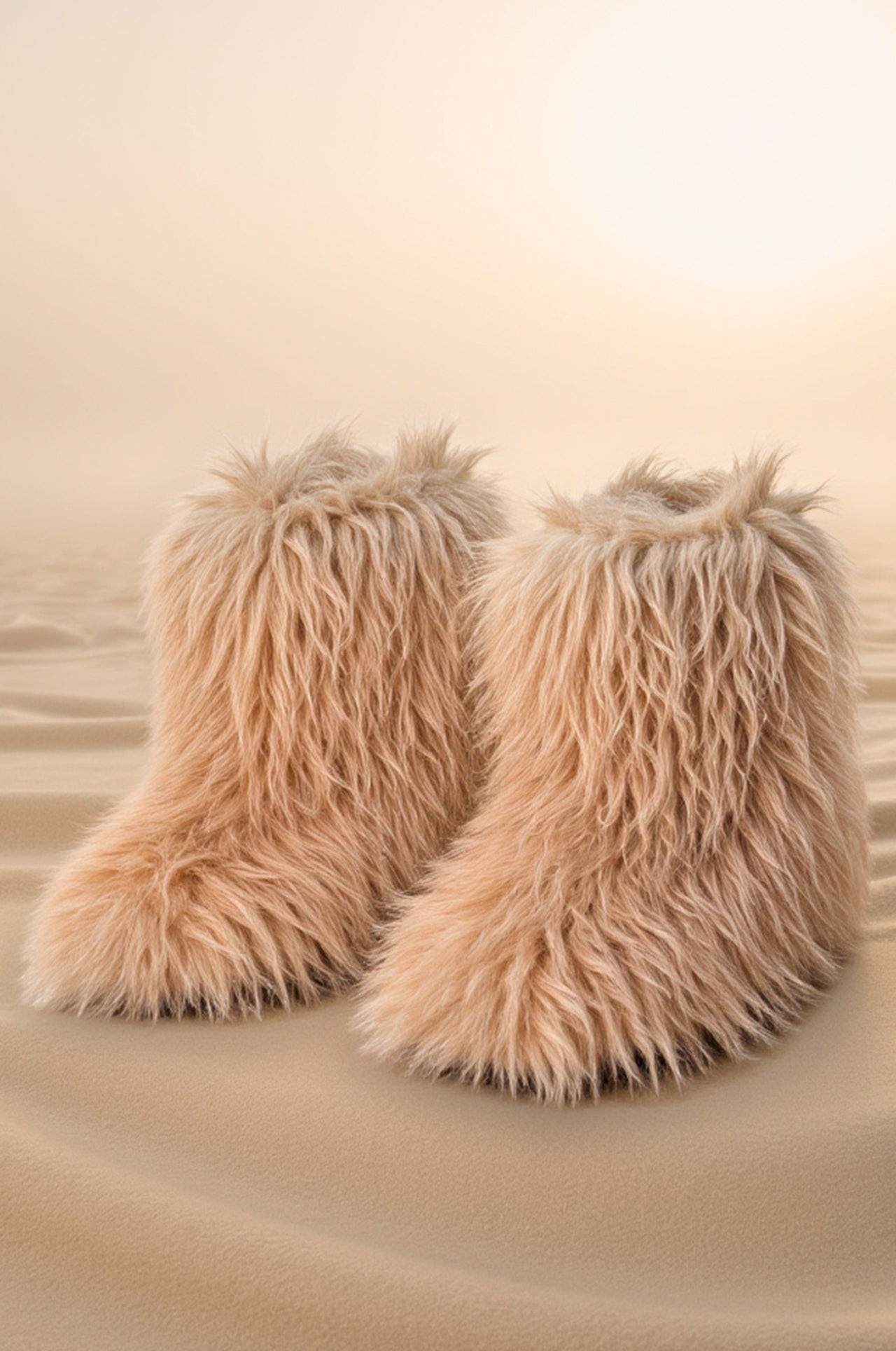 The Lux Comfy Beige Boots