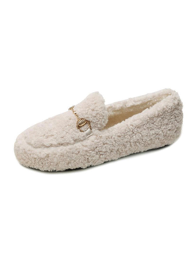 Hanna White Slippers