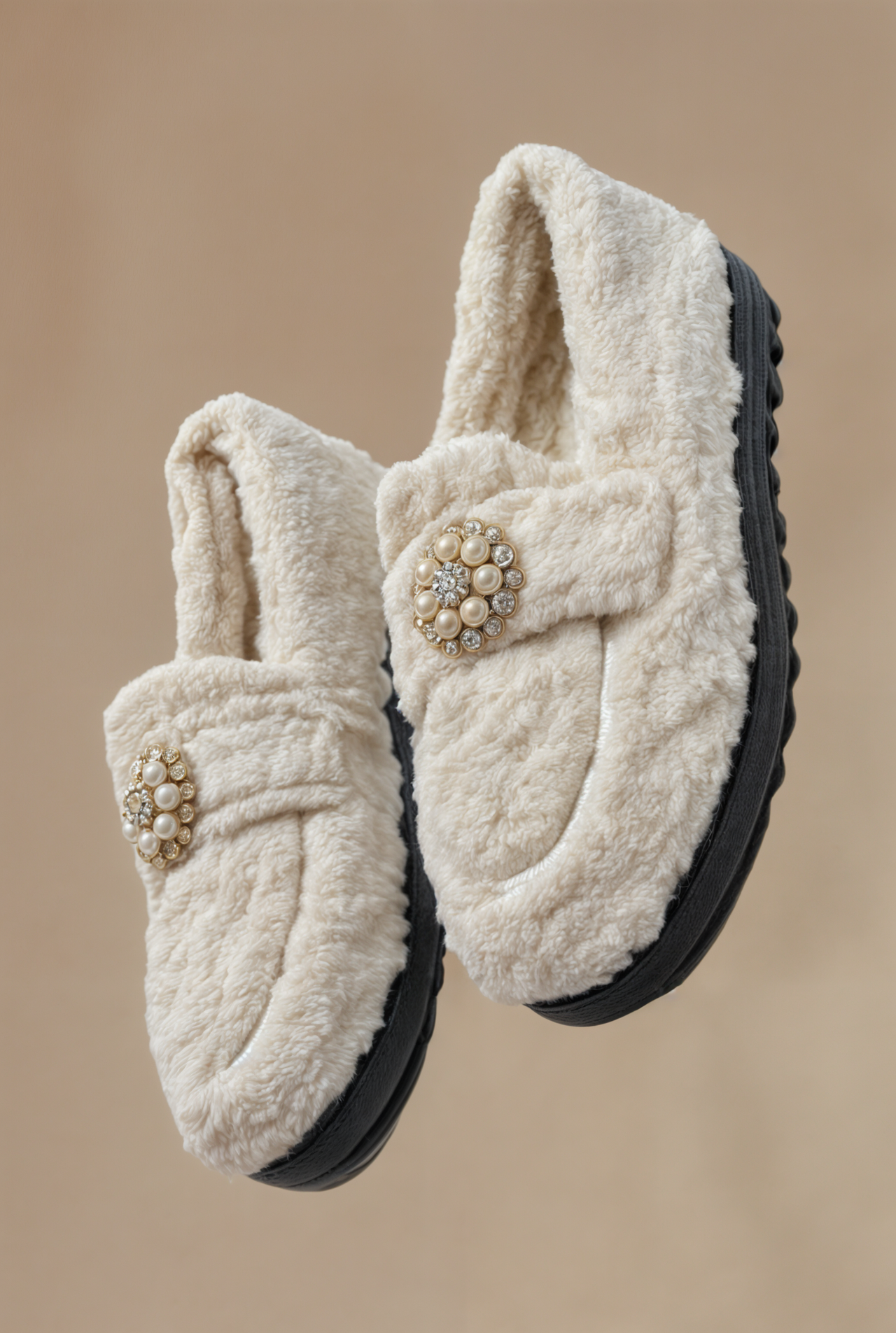 Stella White Slippers