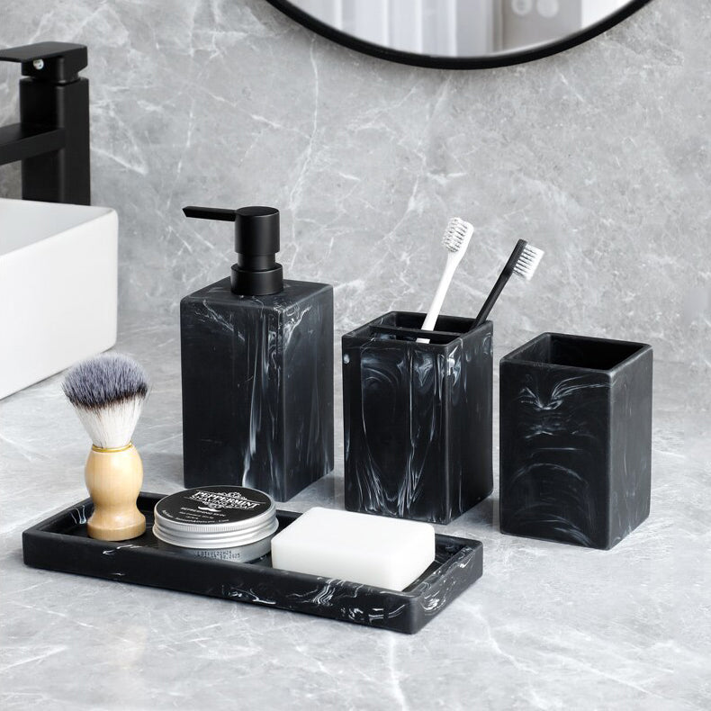 Black & White Bathroom (4pcs)